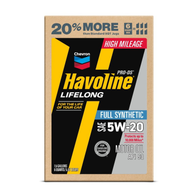 Havoline ProDS LifeLong Full Synthetic 5W20 Smart Change (6 Quart)