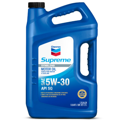 Chevron Supreme Synblend Motor Oil 5W-30